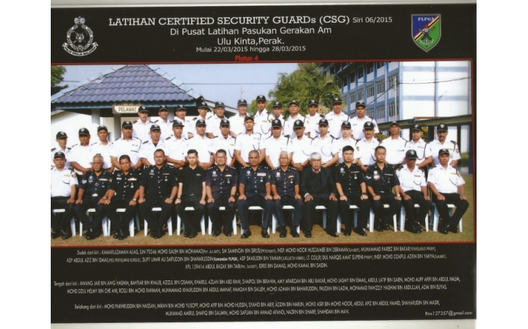 LATIHAN PROGRAM CERTIFIED SECURITY GUARD (CSG)